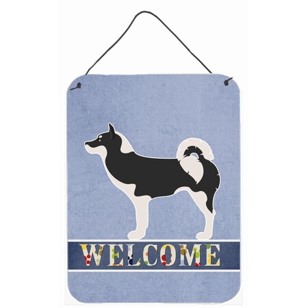 Carolines Treasures Greenland Dog Welcome Wall or Door Hanging Prints BB8338DS1216